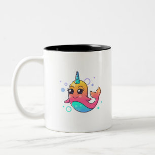 Narwhal Two-Tone Coffee Mug