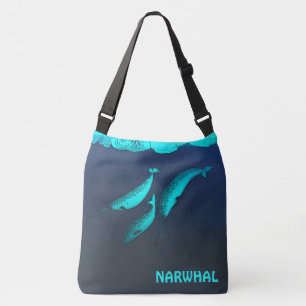 Narwhal Under The Ice Crossbody Bag