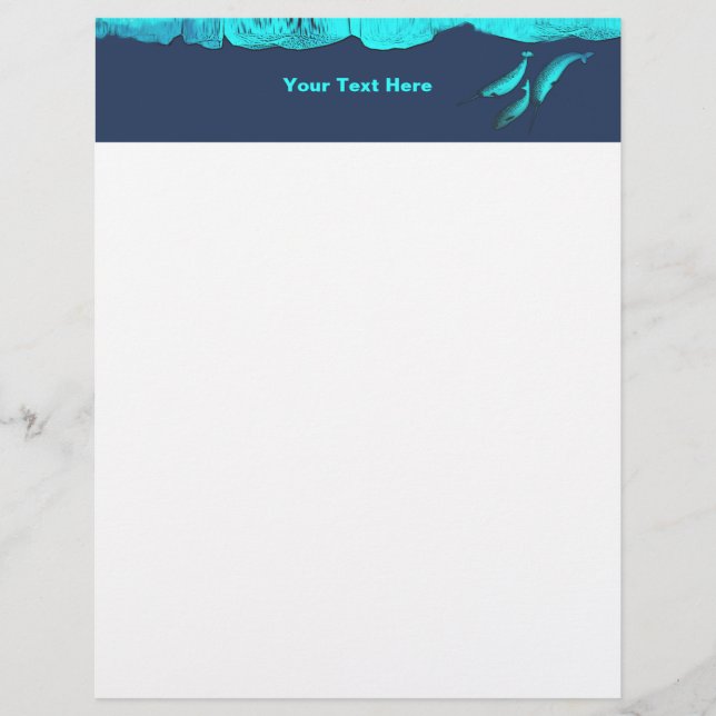 Narwhal Under The Ice Letterhead (Front)