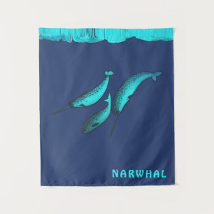 Narwhal Under The Ice Tapestry
