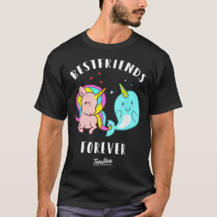 Narwhal Unicorn Best Friends T-Shirt