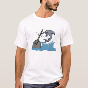 Narwhal VS Swordfish T-Shirt
