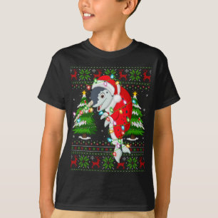 Narwhal Xmas Tree Matching Santa Narwhal Ugly Chri T-Shirt