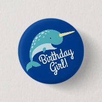 Narwhals Ocean Cute 1st Birthday Party Theme