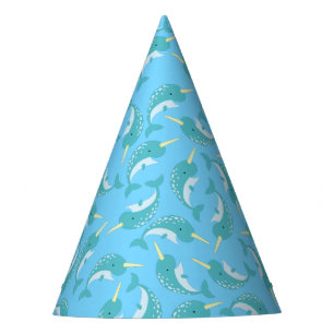 Narwhals Ocean Cute 1st Birthday Party Theme Party Hat