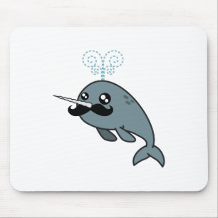 Narwhalstache Mouse Pad