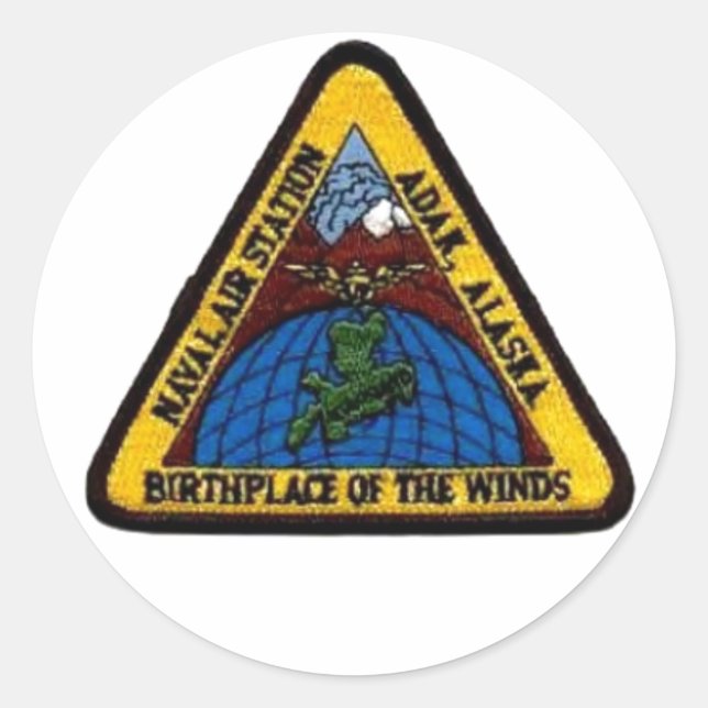 NAS Adak, Alaska Sticker "Birthplace of the Winds" (Front)
