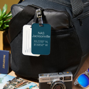 NAS Jacksonville Latitude Longitude  Luggage Tag