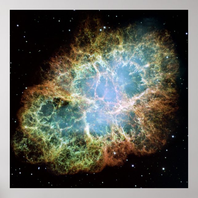 NASA - A Giant Hubble Mosaic of the Crab Nebula Poster (Front)