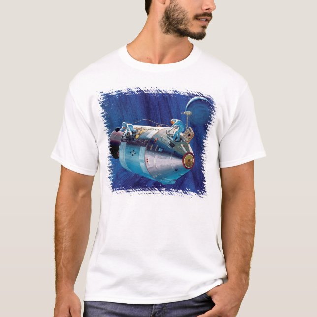 NASA Apollo 15 Command Service Module Artwork T-Shirt (Front)