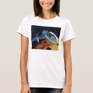 NASA Apollo 15 Subsatellite Lunar Orbit Artwork T-Shirt