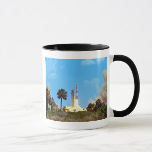 NASA Apollo 16 Saturn V Rocket Launch Mug