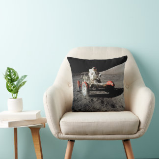 NASA Apollo 17 Lunar Roving Vehicle, 1972 Throw Pillow