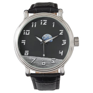 NASA Apollo 8 Earthrise Moon Lunar Orbit Photo Watch