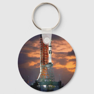 NASA Apollo Soyuz Launch Vehicle Sunrise Launchpad Keychain