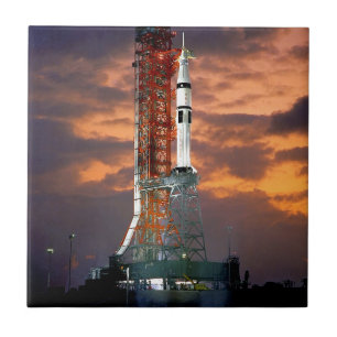 NASA Apollo Soyuz Launch Vehicle Sunrise Launchpad Tile