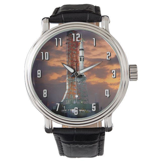 NASA Apollo Soyuz Launch Vehicle Sunrise Launchpad Watch (Front)