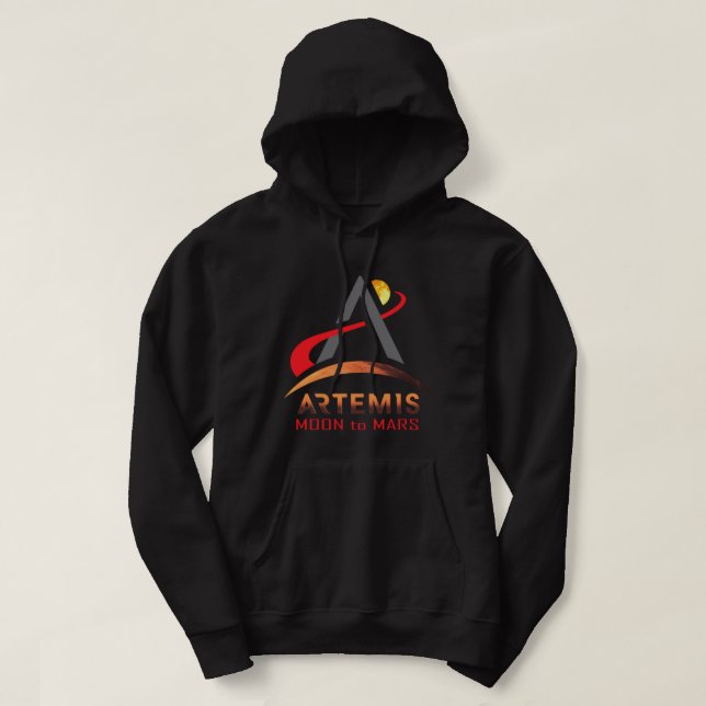 NASA Artemis 1 lune à Mars Mission Pullover Hoodi (Design devant)