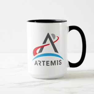 NASA Artemis Logo Eclipse Black Trim Mug
