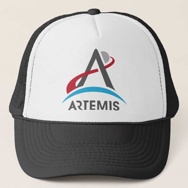 NASA Artemis Program Logo Mars 2024 Astronaut Trucker Hat (Front)