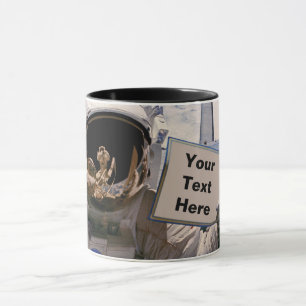 NASA Astronaut Holding Sign - Add Custom Text Mug