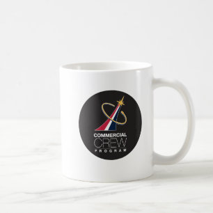 NASA Commercial Crew Program Black Logo Coffee Mug
