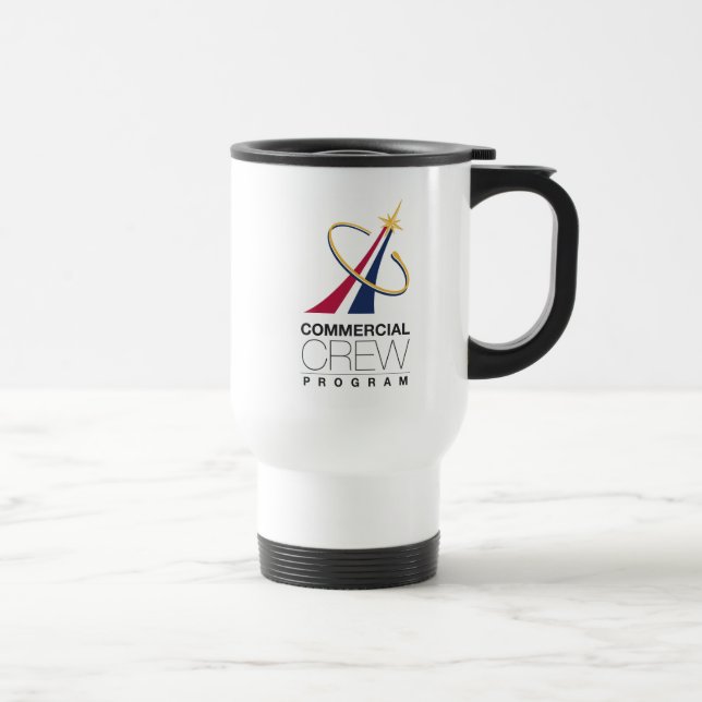 NASA Commercial Crew Program Logo Travel Mug (Right)