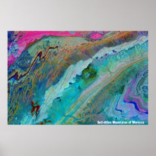 NASA /  Earth / Anti-Atlas Mountains of Morocco / Poster