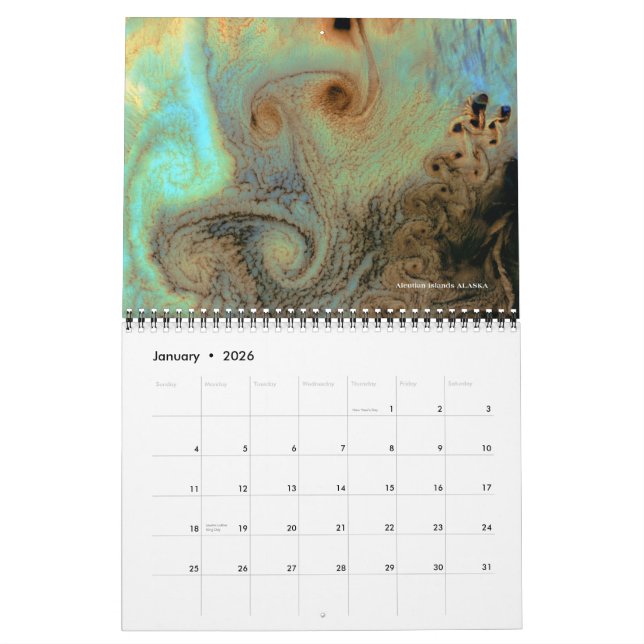NASA Earth Satellite Images 2014 Calendar (Jan 2026)