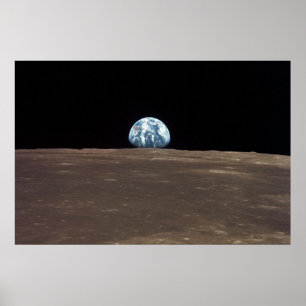 NASA / Earth View From Moon / Poster