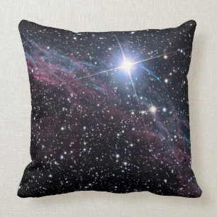 NASA ESA Veil nebula Throw Pillow