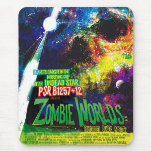 NASA Exoplanet Travel Bureau Zombie Worlds Poster Mouse Pad