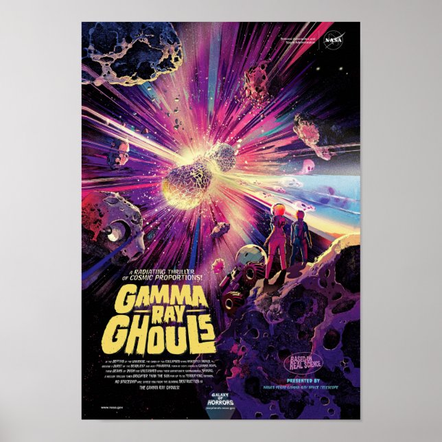 NASA Exoplanet Travel Gamma Ray Ghouls Poster (Front)