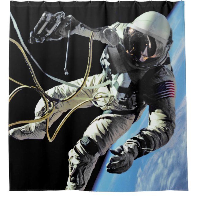 NASA First American Astronaut Spacewalk Photo (Front)