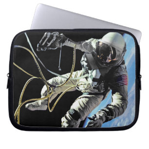 NASA First American Astronaut Spacewalk Photo Laptop Sleeve