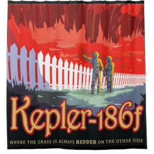 NASA Future Travel Sci Fi Poster - Kepler 186f
