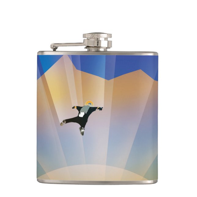 NASA Future Travel Sci Fi Poster - Super Earth Hip Flask (Front)