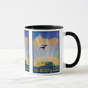 NASA Future Travel Sci Fi Poster - Super Earth Mug
