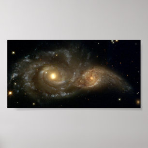 NASA Grazing Encounter Between Two Spiral Galaxies Poster