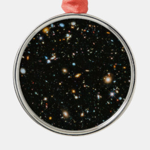NASA Hubble Ultra Deep Field Galaxies Metal Ornament