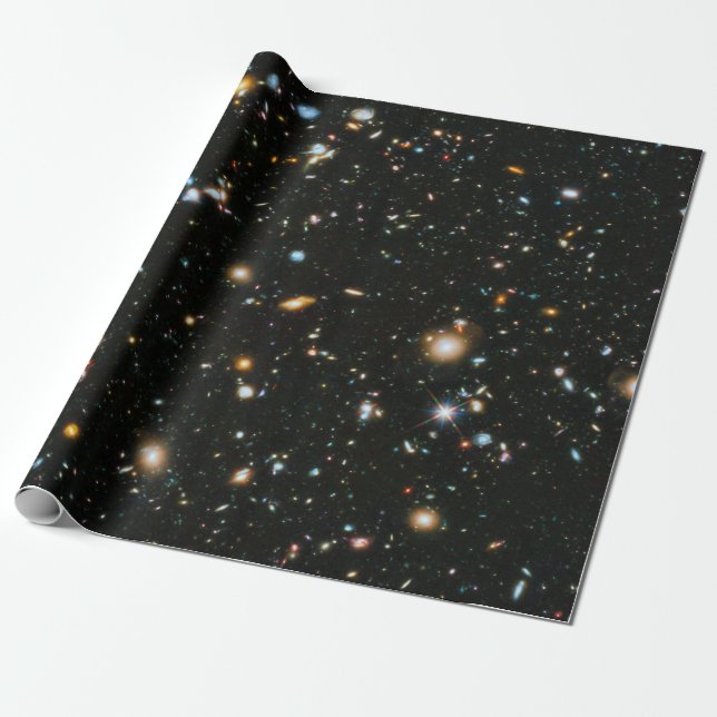 NASA Hubble Ultra Deep Field Galaxies Wrapping Paper (Unrolled)