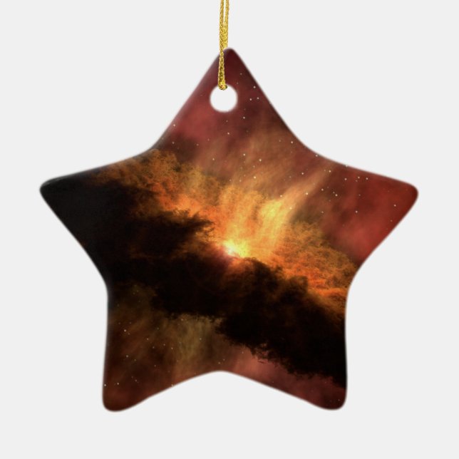 NASA Infrared Planet Forming Disc Ceramic Ornament (Front)