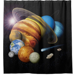 NASA JPL Solar System Planets Montage Space Photos