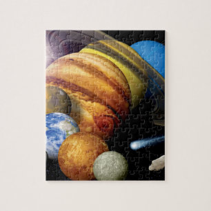 NASA JPL Solar System Planets Montage Space Photos Jigsaw Puzzle