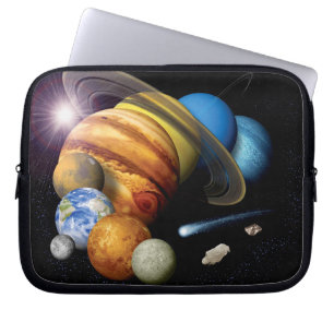 NASA JPL Solar System Planets Montage Space Photos Laptop Sleeve