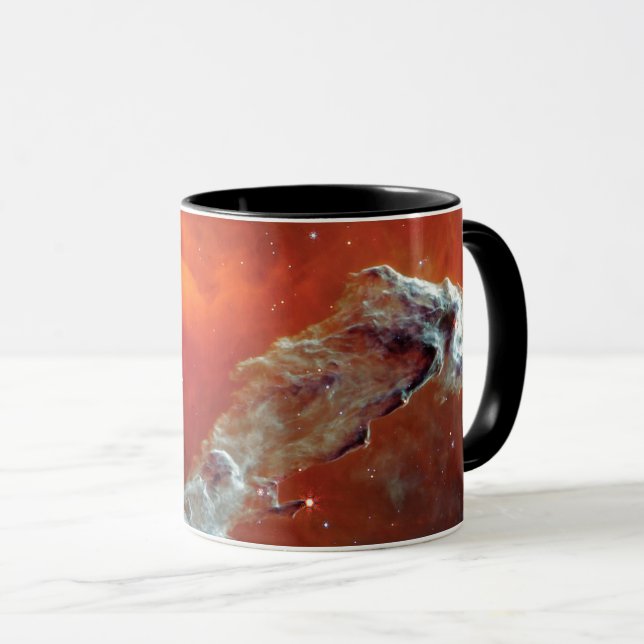 NASA JWST Pillars of Creation Mid Infrared Mug (Front Right)