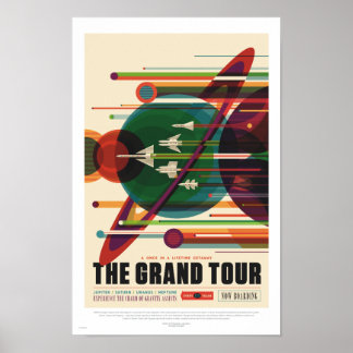 NASA - Le Grand Tour - Retro Travel Poster