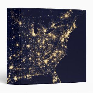 Nasa Lights from Space USA Binder