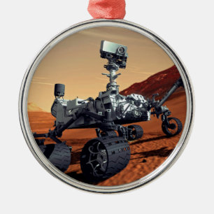 NASA Mars Curiosity Rover Artist Concept Metal Ornament
