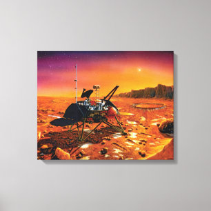 NASA Mars Polar Lander Artist Concept Artwork Canvas Print
